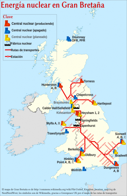 Nuclear Power in Britain: Map of past, present, and planned nuclear power stations in Britain. Map based on Wikipedia, icons based on Wikimedia. For an svg version of the map, click on the map image